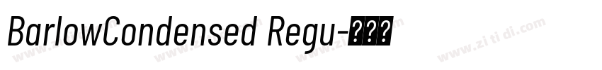 BarlowCondensed Regu字体转换